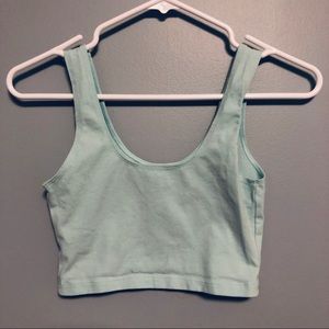 American Apparel Mint Crop Top